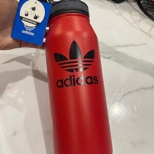 Adidas Red Stainless Steel Water Bottle
